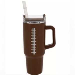 Robert Stanley Football 🏈 Tumbler with Handle and Straw